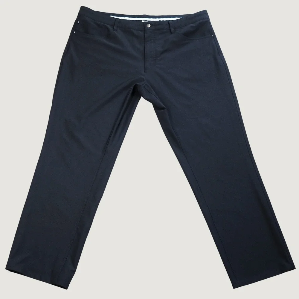 FootJoy Golf Pants Mens 40x30 Black Athletic Fit Performance Stretch Trousers